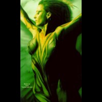 Green Body - Body Paint, Sexy Body