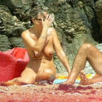 Mature On A Beach