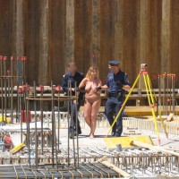 Nude Girl Escorted By Officers - Naked Girl, Nude Amateur