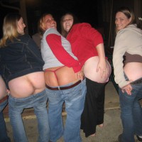 5 Local Ladies Mooning The Camera