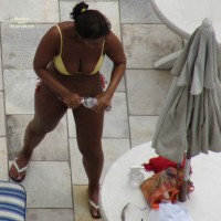 Pic #7 Street Voyeur:&nbsp;Ultratanned Brunette