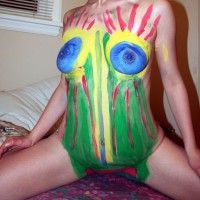 Pic #2 Nude Wife Bodypaint Fun