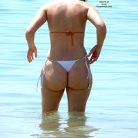 Pic #5 Ex-Girlfriend in Swimwear:&nbsp;*SP White Thong At The Beach