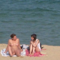 Pic #7 Beach Voyeur:&nbsp;Nude Blonde Showering