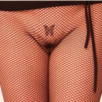 Pic #7 Wife in Lingerie Netzstrumpfhose