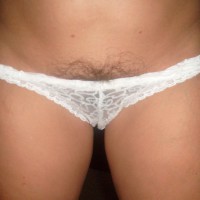 Pic #4 Wife upskirt Showing New Panties
