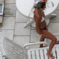 Pic #5  in Swimwear:&nbsp;Pool Voyeur: Brunette And Blonde