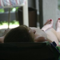 Pic #5 Nude Wife:&nbsp;Out Back By The Pool