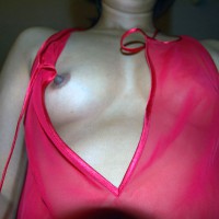 Pic #3 Amateur in Nightwear Red Mist