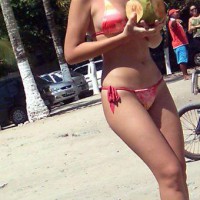 Pic #4 Beach Voyeur:&nbsp;Brasil: Pink Bikini In Porto De Galinhas Beach