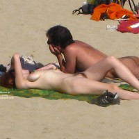 Pic #6 Beach Voyeur:&nbsp;Beach Voyeur: Large Bush Girl And Friend