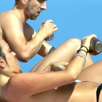 Pic #8 Beach Voyeur:&nbsp;Brunette On The Beach