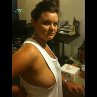 Pic #2 Topless Girlfriend Sexy Singlet Action!!!