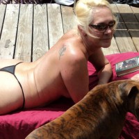 Pic #5 Topless Wife:&nbsp;Sunbathing