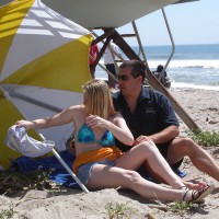 Pic #3 Couple On Public Beach