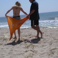 Pic #5 Couple On Public Beach