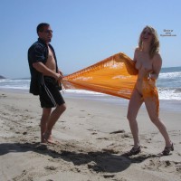 Pic #8 Couple On Public Beach