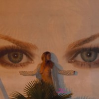 Flashing In Front Of Gigantic Poster - Flashing