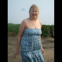 Pic #2 Wife Stripping Off Outdoors