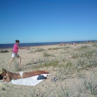 Pic #2 Belorussian Tourist On The Latvian Beach