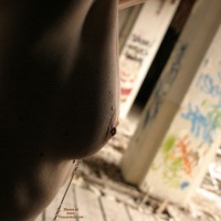 Arty Photo Of Pierced Nipples - Pierced Nipples, Topless