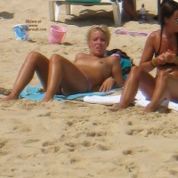 Pic #4 Blonde And Her Mom On The Beach