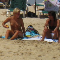 Pic #7 Blonde And Her Mom On The Beach