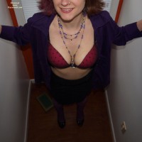 Pic #2 Purple Fishnets and Heels