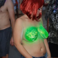 Painted Tits At Fantasy Fest 2011 - Big Tits, Topless