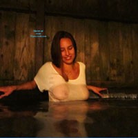 Is That Water Hott - Big Tits, Brunette Hair, Wet