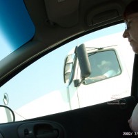 Topless Codriver - Flashing Tits, Flashing, Necklace, Nude In Car