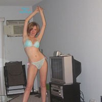 Polish Horny Slut - Lingerie, Blonde, High Heels Amateurs, Small Tits, 