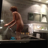 In The Shower - Wet, Brunette, Wife/Wives