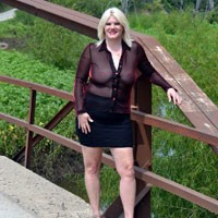 My New Look - Blonde, Dressed, High Heels Amateurs, Wife/Wives, Body Piercings, Outdoors, Pussy, Shaved, BBW