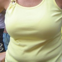 Extremely large tits of a neighbor - Nicole