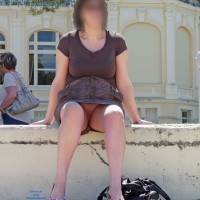 Pic #1 Chipie Sans Culotte - Shaved, Public Place, Public Exhibitionist
