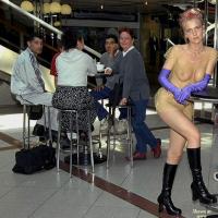 Pic #3 Naked Resto Visit - Public Exhibitionist, Public Place