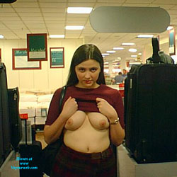 Flashing Tits In A Store - Big Tits, Brunette Hair, Exposed In Public, Flashing Tits, Flashing, Huge Tits, Nude In Public, Perfect Tits, Showing Tits, Hot Girl, Sexy Boobs, Sexy Girl, Sexy Woman
