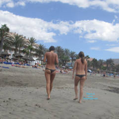 Pic #3 2 Topless Girls In Tenerife - Beach