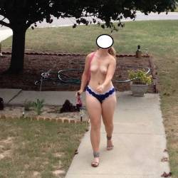 Medium tits of my girlfriend - Kay 