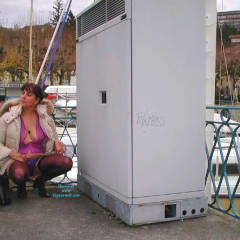 Pic #3 La Bouteille - Brunette, Public Exhibitionist, Public Place