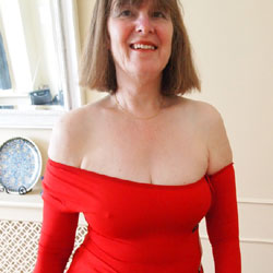 Pic #3 Red Dress Reprise - Big Tits, Mature