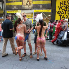 Pic #1 Body Paint - Big Tits, Public Place