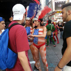 Pic #2 Body Paint - Big Tits, Public Place