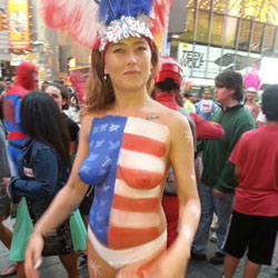 Pic #4 Body Paint - Big Tits, Public Place