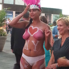 Pic #10 Body Paint - Big Tits, Public Place