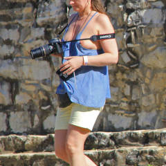 Pic #2 Tourist At A Mayan Ruin