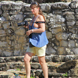 Pic #4 Tourist At A Mayan Ruin