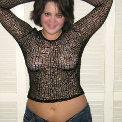 Pic #6 Black Fishnet - Brunette, See Through