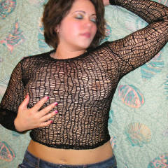 Pic #4 Black Fishnet - Brunette, See Through